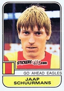 Sticker Jaap Schuurmans - Voetbal 1981-1982 - Panini