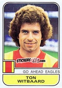 Sticker Ton Witbaard - Voetbal 1981-1982 - Panini