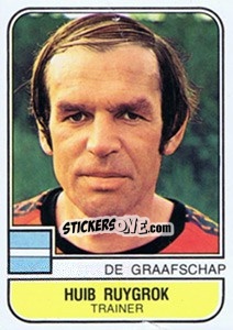 Sticker Huib Ruygrok - Voetbal 1981-1982 - Panini