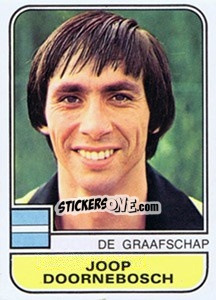 Sticker Joop Doornebosch - Voetbal 1981-1982 - Panini