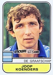 Sticker Joop Koenders - Voetbal 1981-1982 - Panini