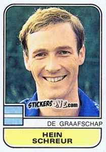 Sticker Hein Schreur - Voetbal 1981-1982 - Panini