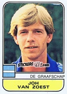 Sticker Joh van Zoest - Voetbal 1981-1982 n. 117 - Panini
