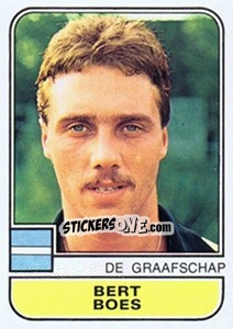 Sticker Bert Boes - Voetbal 1981-1982 - Panini