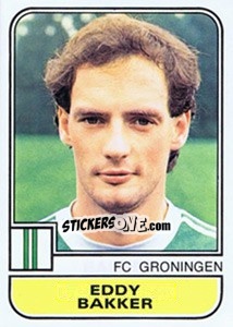 Sticker Eddy Bakker - Voetbal 1981-1982 - Panini