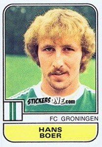Sticker Hans Boer - Voetbal 1981-1982 - Panini