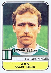 Sticker Jan van Dijk - Voetbal 1981-1982 - Panini