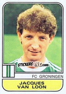 Sticker Jacques van Loon - Voetbal 1981-1982 n. 133 - Panini