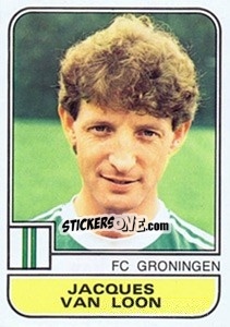 Figurina Jacques van Loon - Voetbal 1981-1982 - Panini