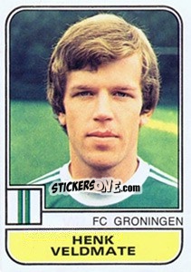 Sticker Henk Veldmate - Voetbal 1981-1982 - Panini