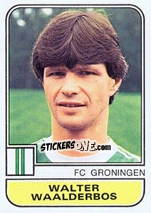 Sticker Walter Waalderbos - Voetbal 1981-1982 - Panini