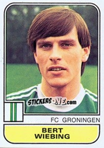 Sticker Bert Wiebing - Voetbal 1981-1982 - Panini