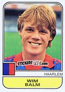 Sticker Wim Balm - Voetbal 1981-1982 - Panini
