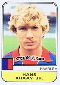 Sticker Hans Kraay Jr. - Voetbal 1981-1982 - Panini