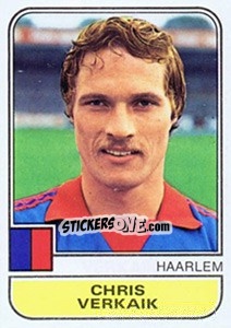 Sticker Chris Verkaik - Voetbal 1981-1982 n. 156 - Panini