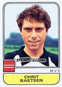 Sticker Chrit Baetsen - Voetbal 1981-1982 - Panini