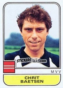 Sticker Chrit Baetsen - Voetbal 1981-1982 n. 159 - Panini