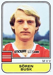 Sticker Soren Busk - Voetbal 1981-1982 - Panini