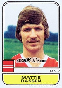 Sticker Mattie Dassen - Voetbal 1981-1982 - Panini