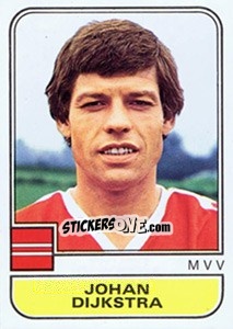 Sticker Johan Dijkstra - Voetbal 1981-1982 - Panini