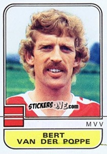 Sticker Bert van der Poppe - Voetbal 1981-1982 n. 172 - Panini