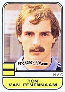 Sticker Ton van Eenennaam - Voetbal 1981-1982 - Panini
