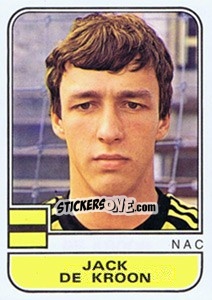 Sticker Jack de Kroon - Voetbal 1981-1982 - Panini