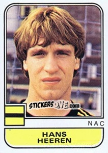 Sticker Hans Heeren - Voetbal 1981-1982 - Panini