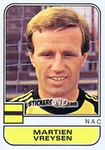 Sticker Martien Vreysen - Voetbal 1981-1982 - Panini