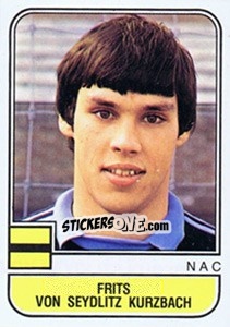 Figurina Frits von Seydlitz Kurzbac - Voetbal 1981-1982 - Panini