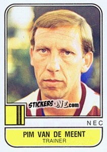 Sticker Pim van de Meent - Voetbal 1981-1982 n. 196 - Panini