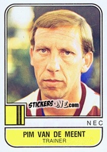 Sticker Pim van de Meent - Voetbal 1981-1982 - Panini