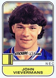 Sticker John Vievermans - Voetbal 1981-1982 - Panini