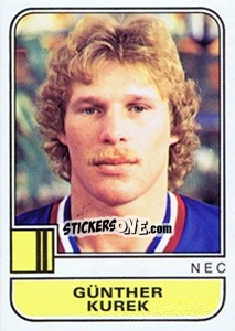 Sticker Gunther Kurek - Voetbal 1981-1982 - Panini