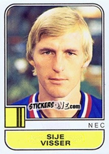 Sticker Sije Visser - Voetbal 1981-1982 - Panini