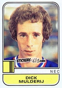 Sticker Dick Mulderij - Voetbal 1981-1982 - Panini
