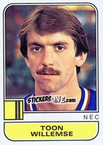 Sticker Toon Willemse - Voetbal 1981-1982 n. 207 - Panini