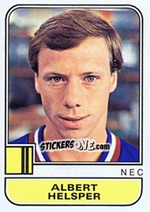 Figurina Albert Helsper - Voetbal 1981-1982 - Panini