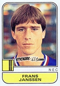 Cromo Frans Janssen - Voetbal 1981-1982 - Panini