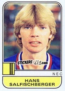Sticker Hans Salfischberger - Voetbal 1981-1982 - Panini