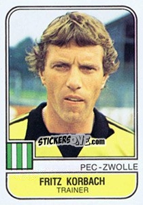 Sticker Fritz Korbach - Voetbal 1981-1982 - Panini