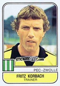 Sticker Fritz Korbach - Voetbal 1981-1982 n. 215 - Panini