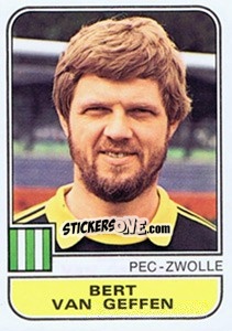 Sticker Bert van Geffen - Voetbal 1981-1982 - Panini