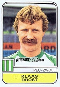 Sticker Klaas Drost - Voetbal 1981-1982 n. 217 - Panini