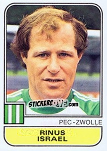 Sticker Rinus Israel - Voetbal 1981-1982 n. 218 - Panini