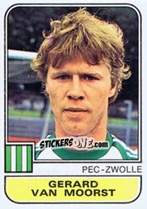 Sticker Gerard van Moorst - Voetbal 1981-1982 - Panini