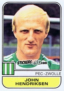 Sticker John Hendriksen - Voetbal 1981-1982 n. 221 - Panini