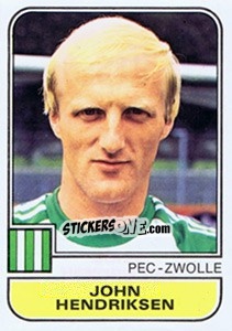 Sticker John Hendriksen - Voetbal 1981-1982 - Panini