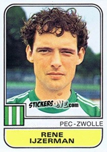 Sticker Rene Ijzerman - Voetbal 1981-1982 - Panini