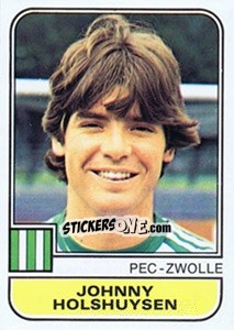 Cromo Johnny Holshuysen - Voetbal 1981-1982 - Panini